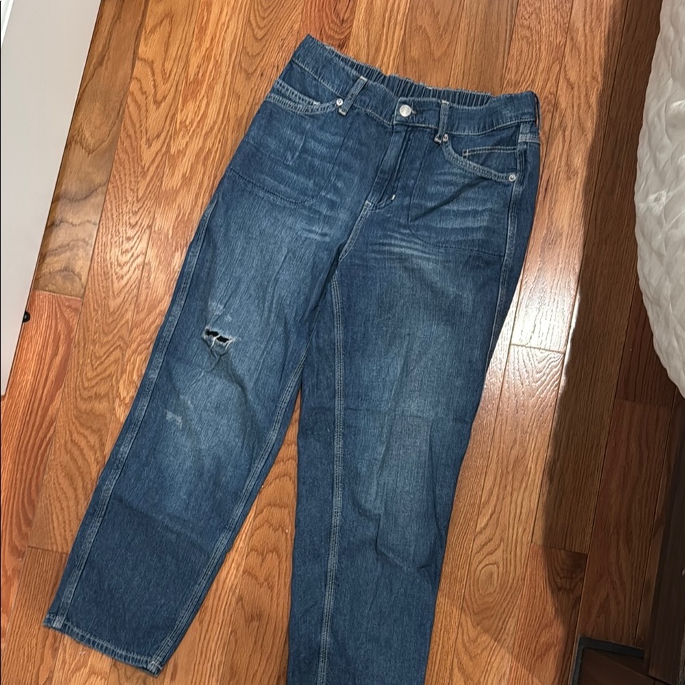 Free People Women's Straight Leg Jeans - Blue